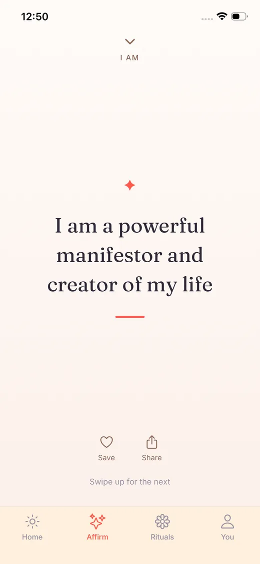 A daily affirmation
